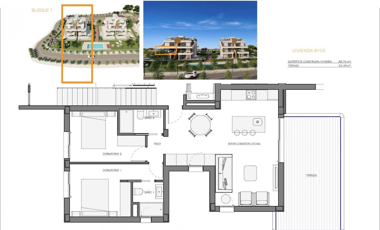 Nieuwbouw woningen - Appartement - Fuente Álamo - Hacienda del Alamo