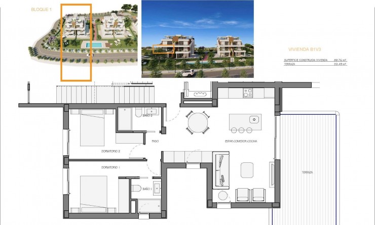 Nieuwbouw woningen - Appartement - Fuente Álamo - Hacienda del Alamo