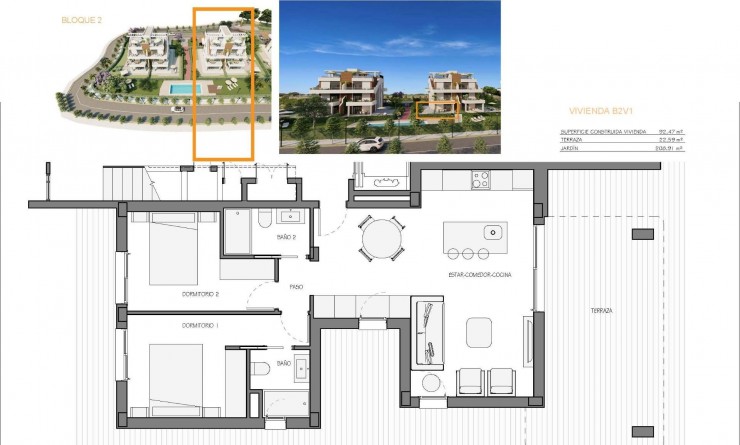 Nieuwbouw woningen - Appartement - Fuente Álamo - Hacienda del Alamo