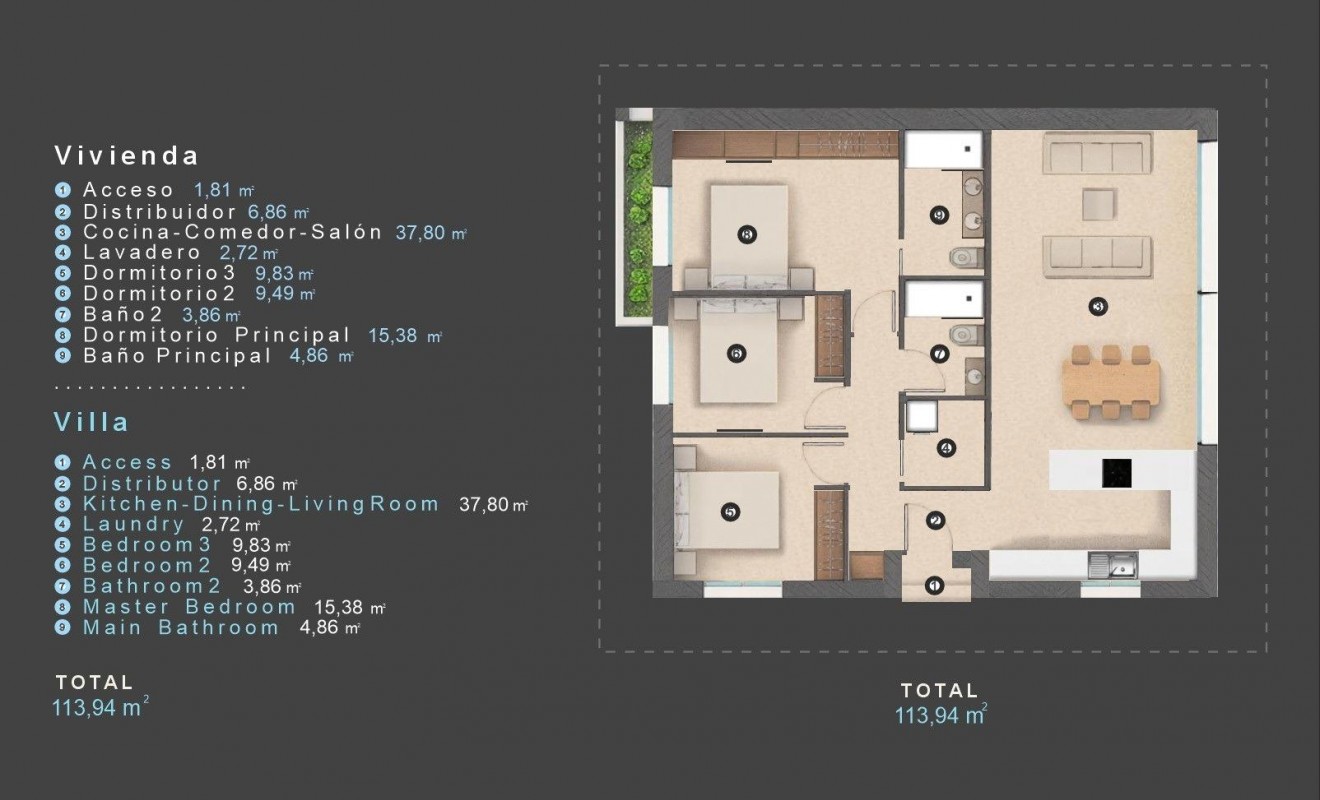 Nouvelle construction - Villa - Orihuela Costa - Las Filipinas