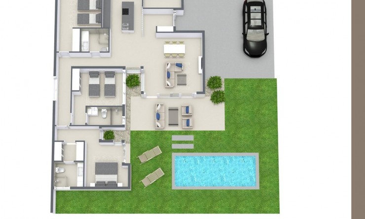 Nieuwbouw woningen - Villa - BAÑOS Y MENDIGO - Altaona Golf