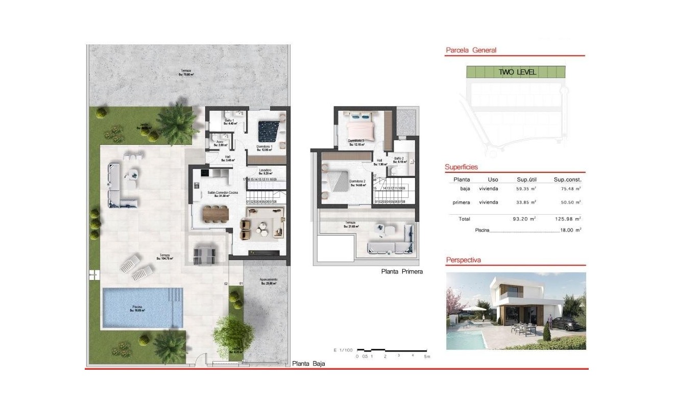 Nieuwbouw woningen - Villa - BAÑOS Y MENDIGO - Altaona Golf