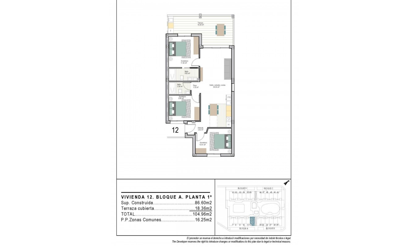 Nieuwbouw woningen - Appartement - Torre Pacheco - San Cayetano