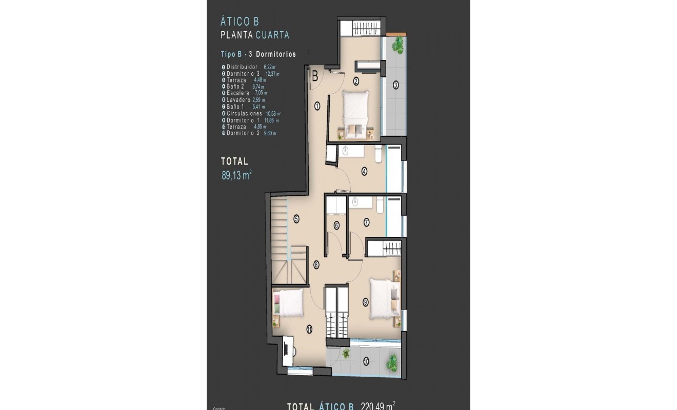 Nieuwbouw woningen - Penthouse - Torrevieja - Centro