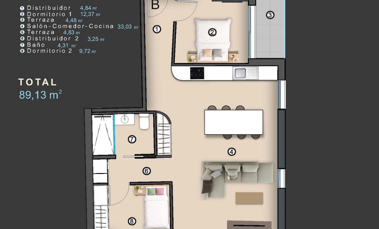 Nieuwbouw woningen - Appartement - Torrevieja - Centro