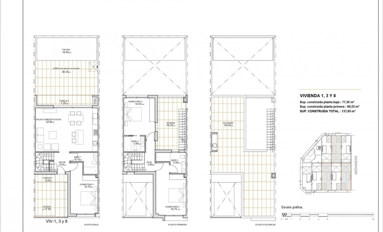 Nieuwbouw woningen - Town House - San Javier - pueblo