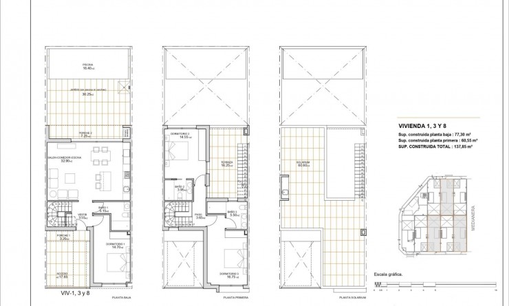 Nieuwbouw woningen - Town House - San Javier - pueblo