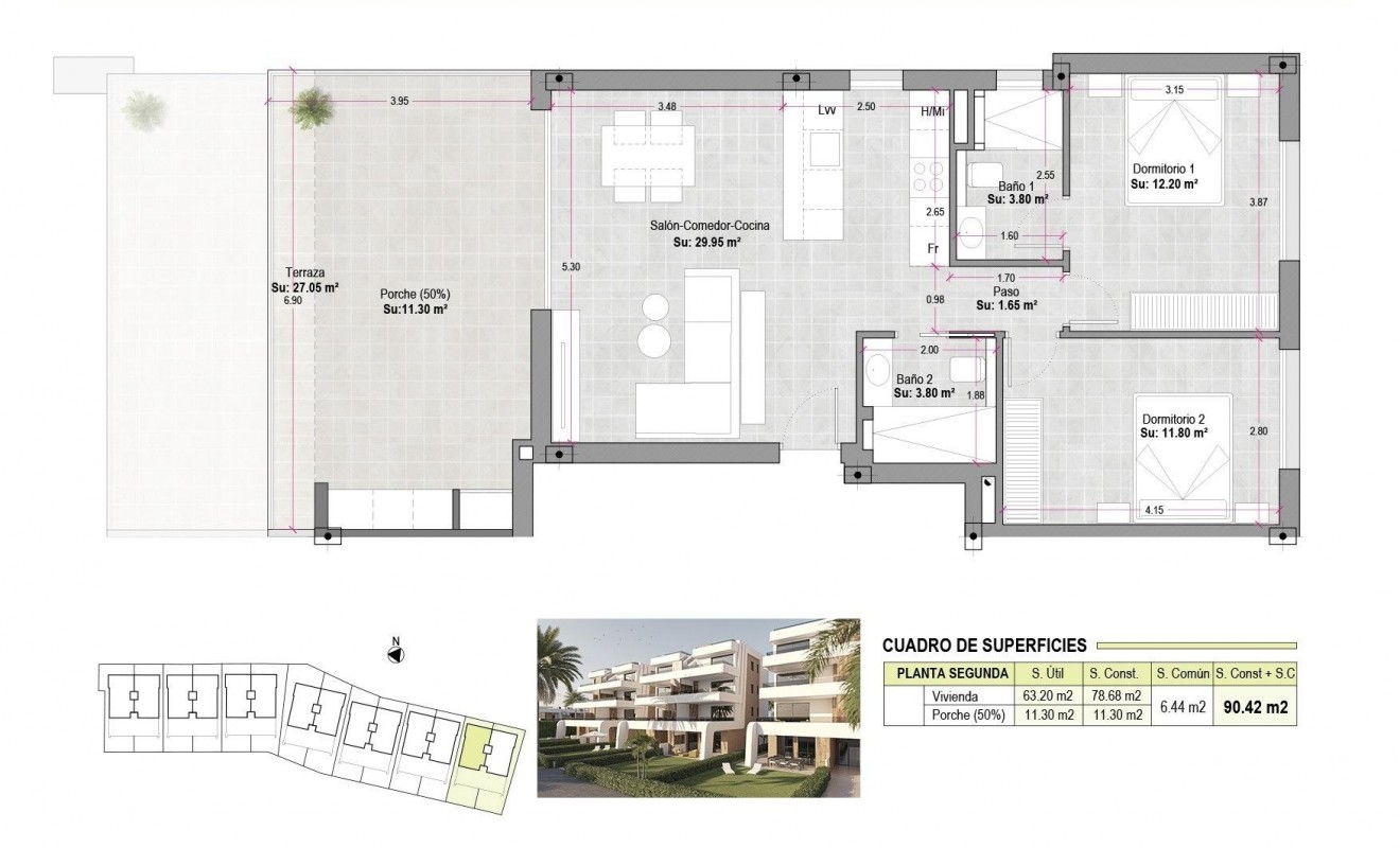 Nieuwbouw woningen - Appartement - Alhama de Murcia - Condado de Alhama