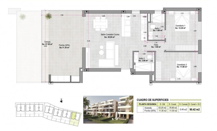 Nieuwbouw woningen - Appartement - Alhama de Murcia - Condado de Alhama