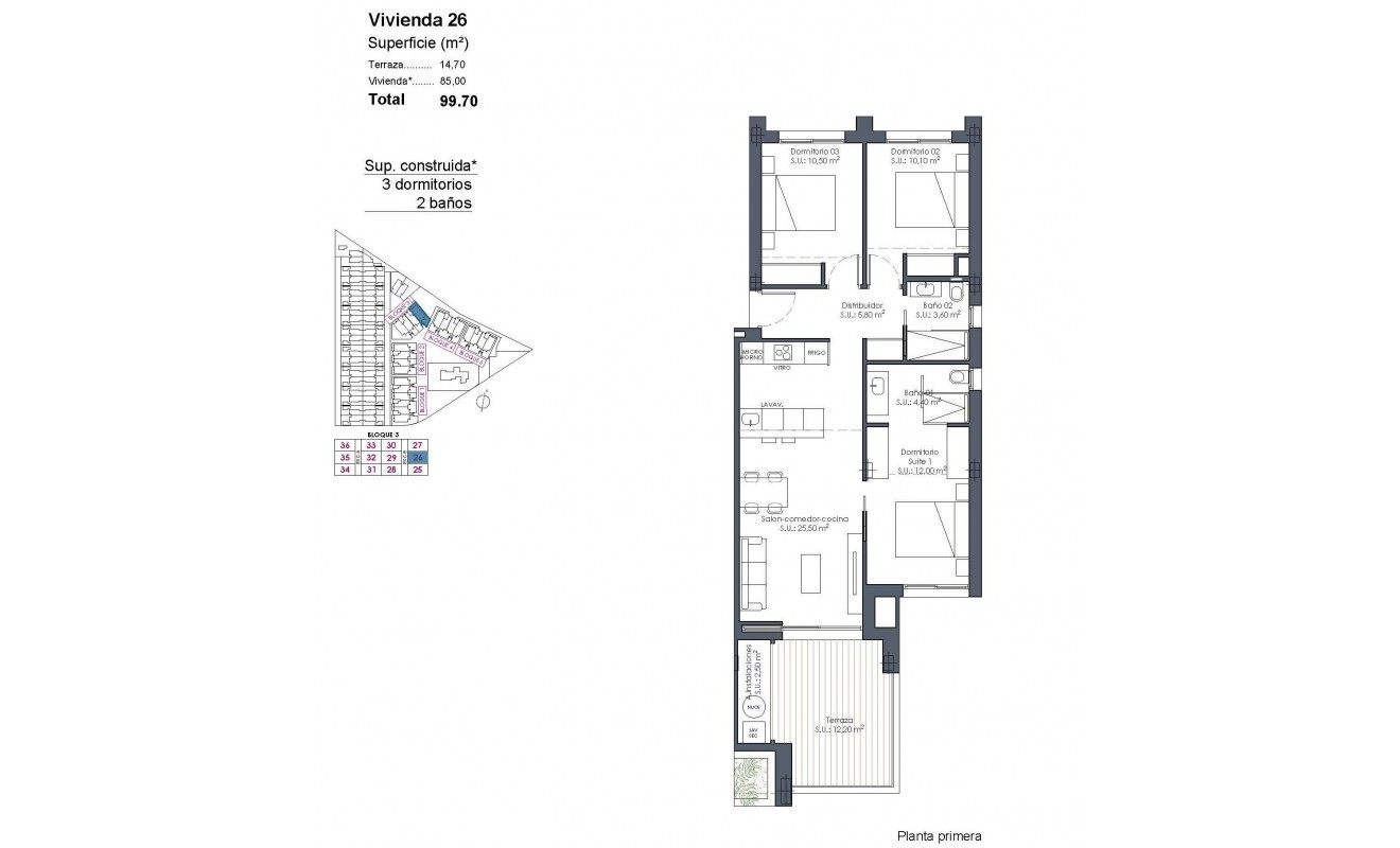Nieuwbouw woningen - Appartement - Los Alcázares - Serena Golf
