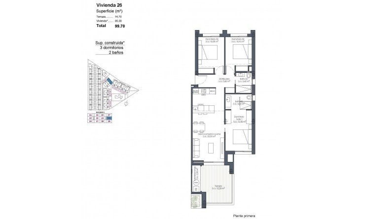 Nieuwbouw woningen - Appartement - Los Alcázares - Serena Golf