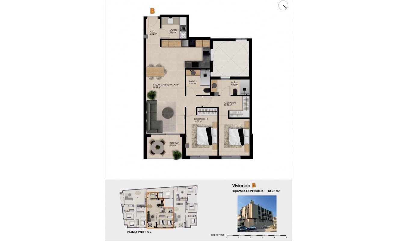 Nieuwbouw woningen - Penthouse - Catral - pueblo