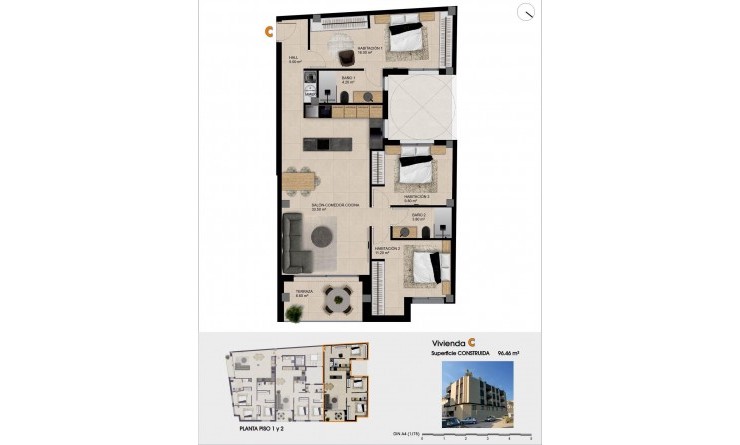 Nieuwbouw woningen - Penthouse - Catral - pueblo