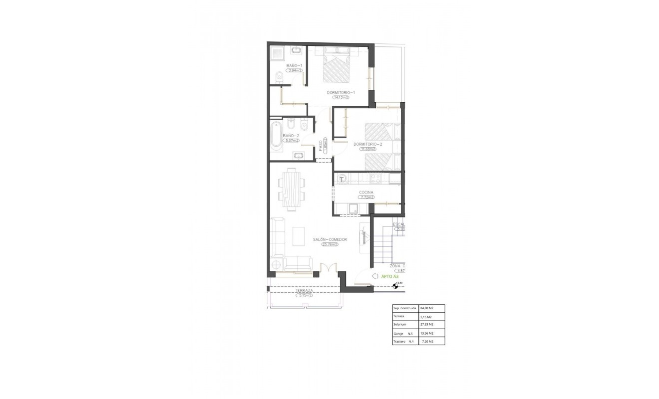 Nieuwbouw woningen - Penthouse - Cuevas Del Almanzora - Herrerias