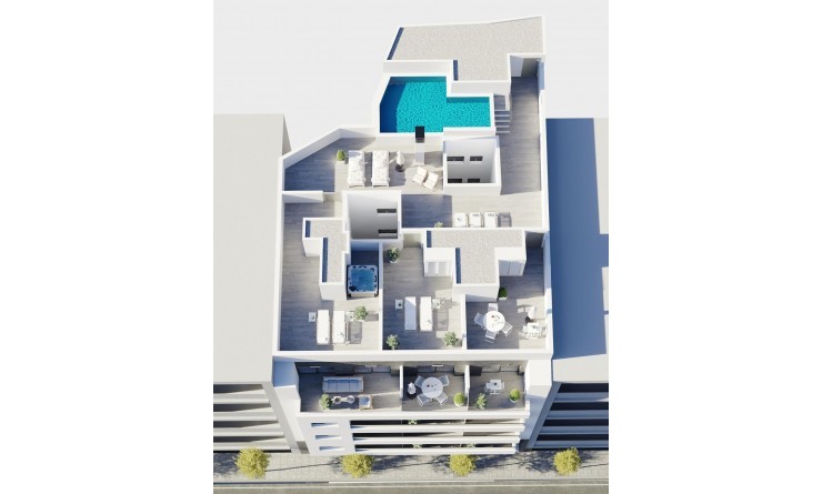 Nieuwbouw woningen - Penthouse - Torrevieja - Centro