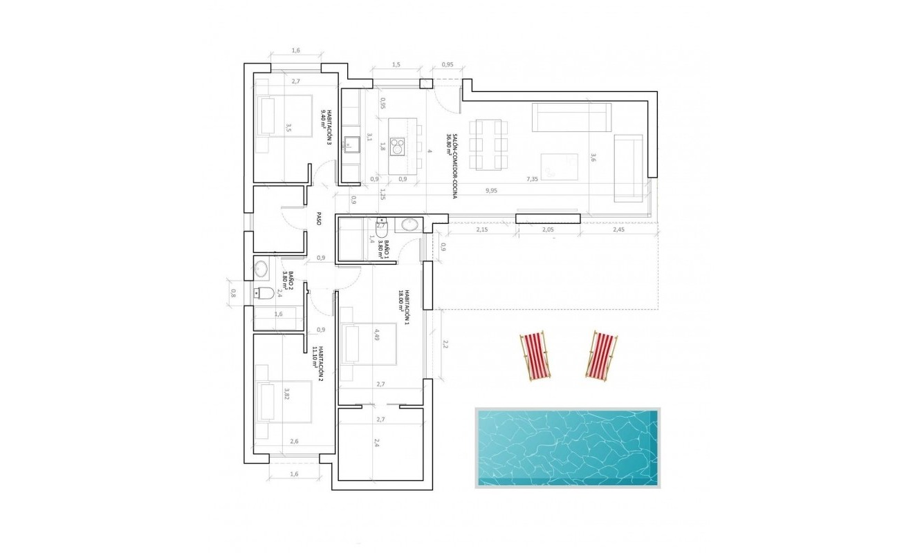 Nieuwbouw woningen - Villa - Hondón de las Nieves - Urbaniz La Montañosa