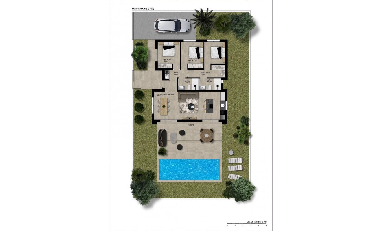 Nieuwbouw woningen - Villa - Hondón de las Nieves - Urbaniz La Montañosa