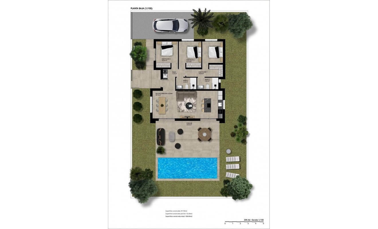 Nieuwbouw woningen - Villa - Hondón de las Nieves - Urbaniz La Montañosa