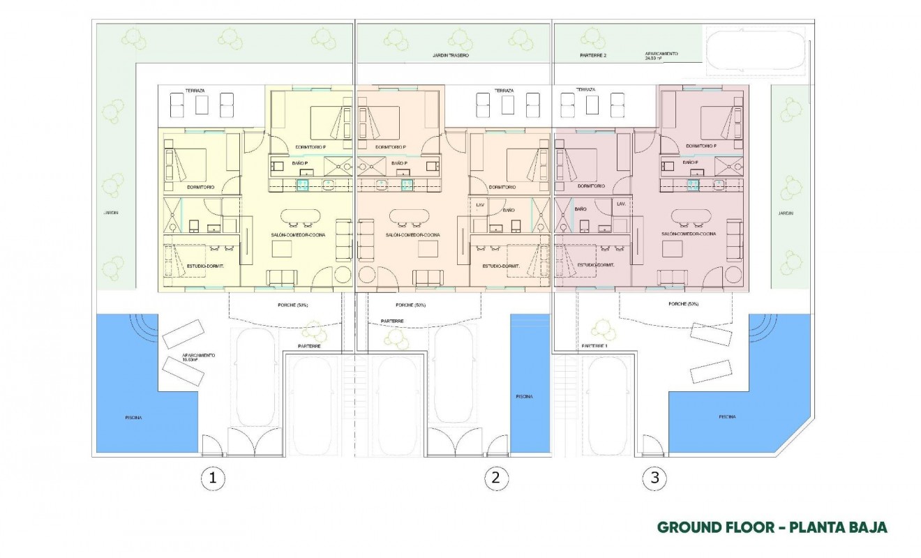Nieuwbouw woningen - Bungalow - Pilar de la Horadada - parques de Andromeda
