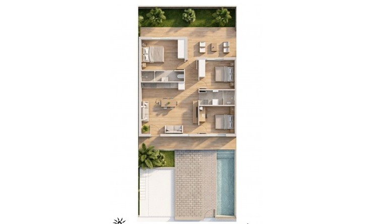 Nieuwbouw woningen - Bungalow - Pilar de la Horadada - parques de Andromeda