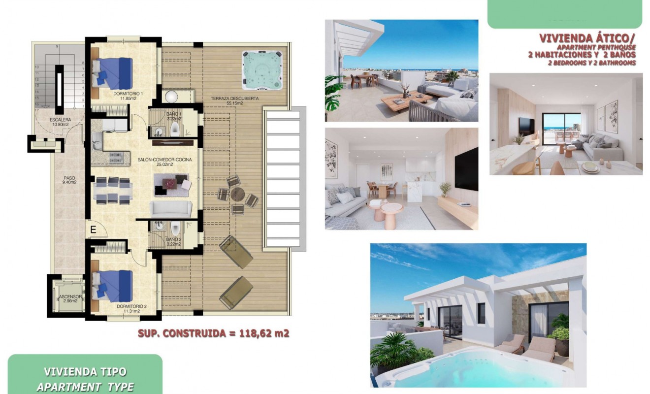 Nieuwbouw woningen - Penthouse - Torrevieja - Nueva Torrevieja