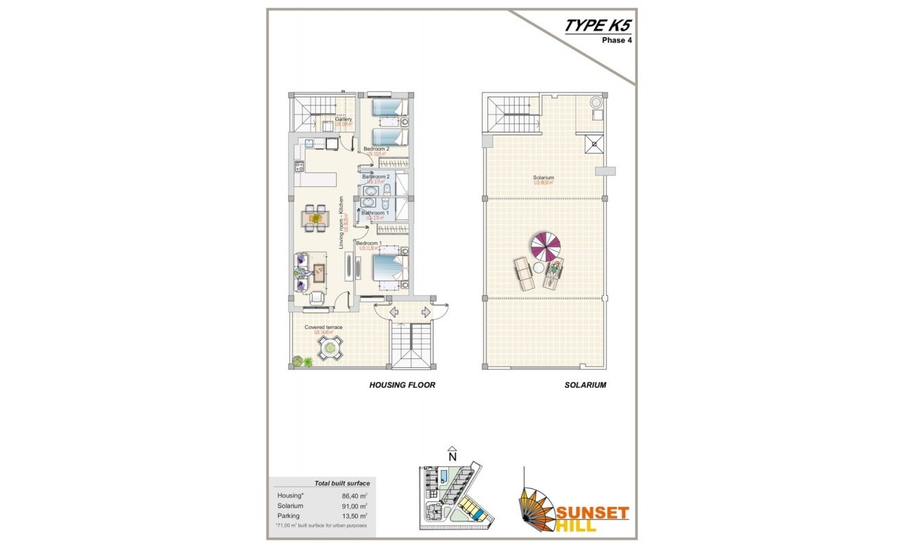 Nieuwbouw woningen - Top Floor Bungalow - Orihuela Costa - Los Altos