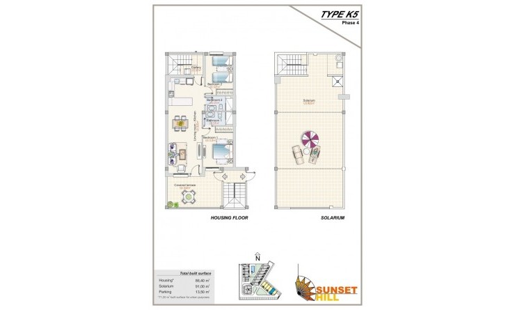 Nieuwbouw woningen - Top Floor Bungalow - Orihuela Costa - Los Altos