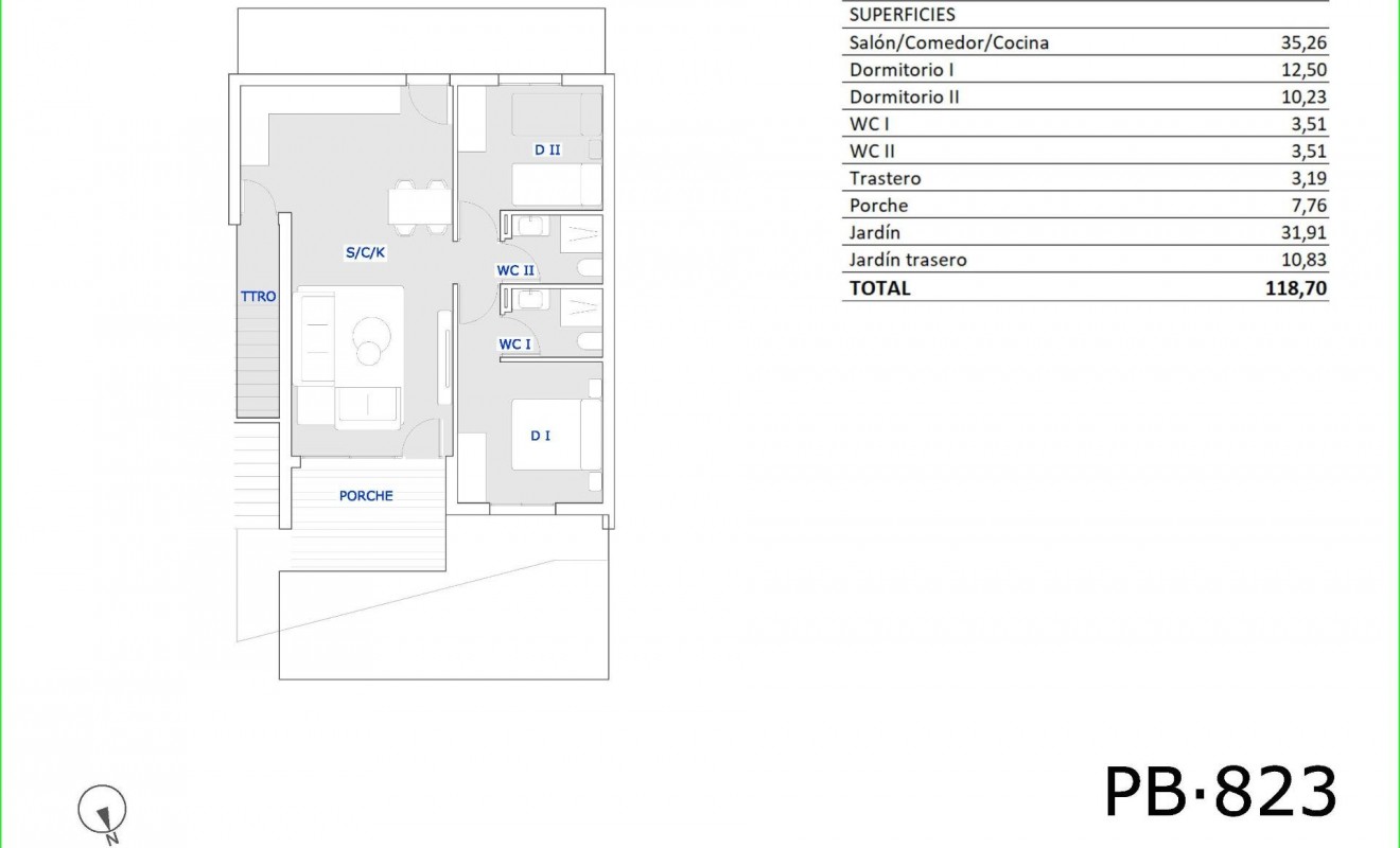 Nieuwbouw woningen - Bungalow - San Miguel de Salinas - Pueblo