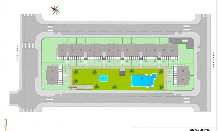 Nieuwbouw woningen - Bungalow - Pilar de la Horadada - pueblo