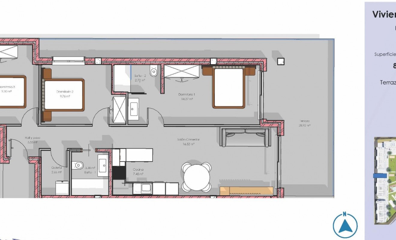 Nieuwbouw woningen - Appartement - Guardamar del Segura - EL RASO