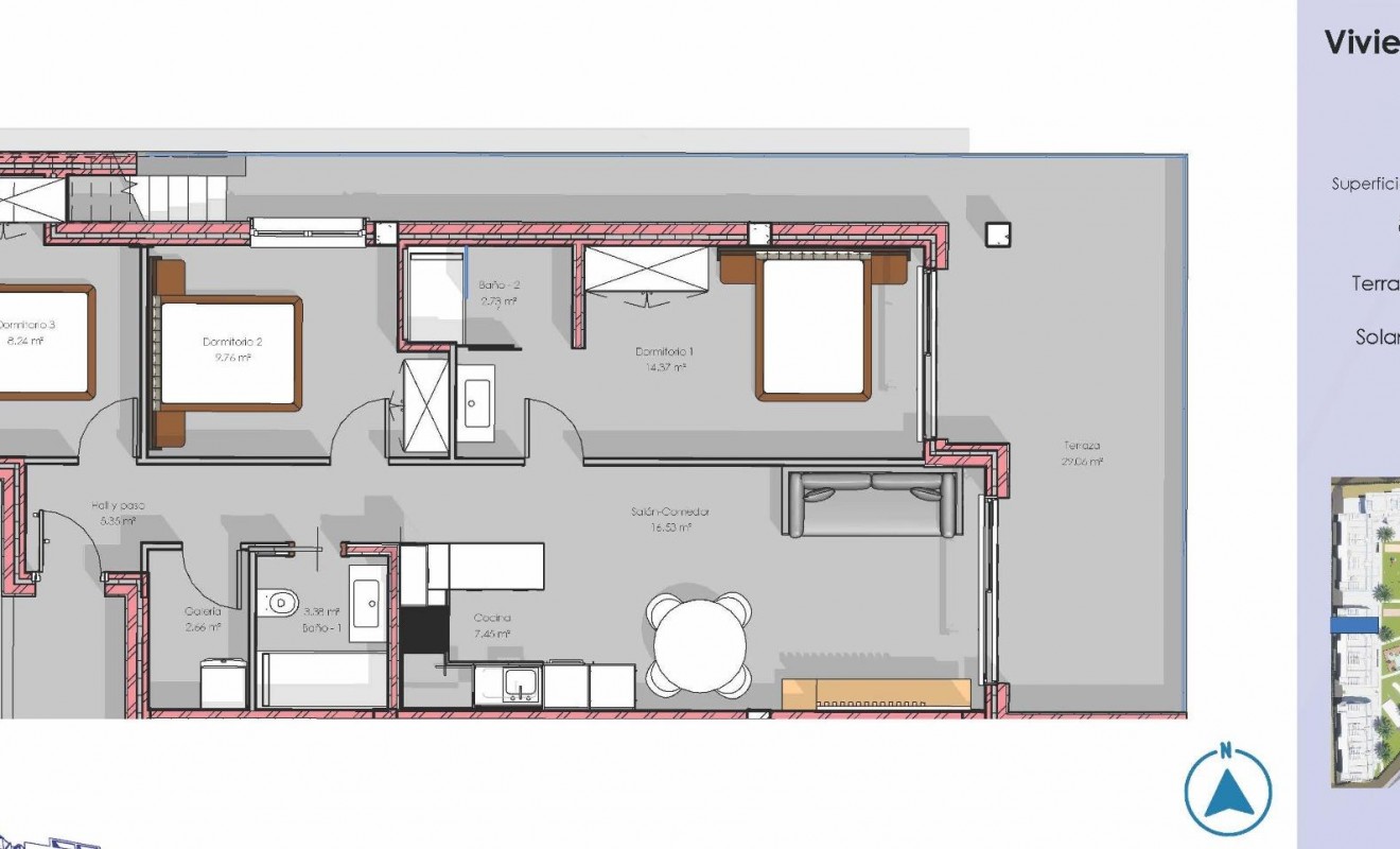 Nieuwbouw woningen - Penthouse - Guardamar del Segura - EL RASO