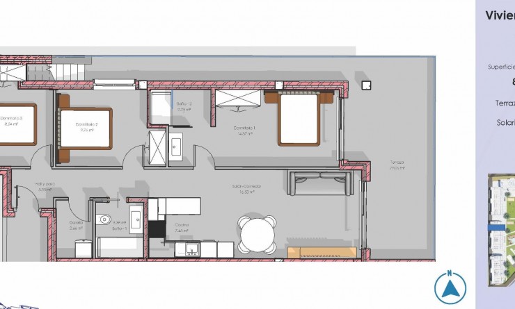 Nieuwbouw woningen - Penthouse - Guardamar del Segura - EL RASO