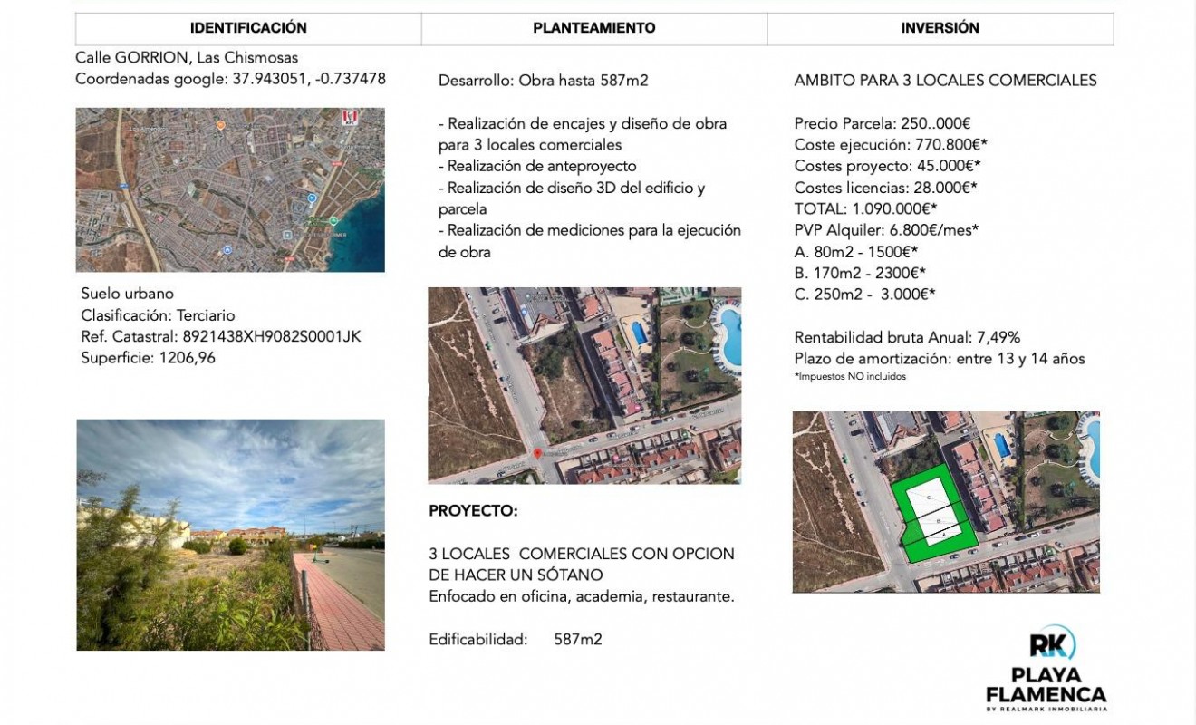 Revente - Plot - Orihuela Costa - La Florida