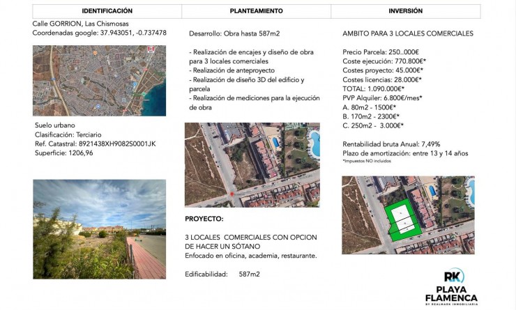 Revente - Plot - Orihuela Costa - La Florida