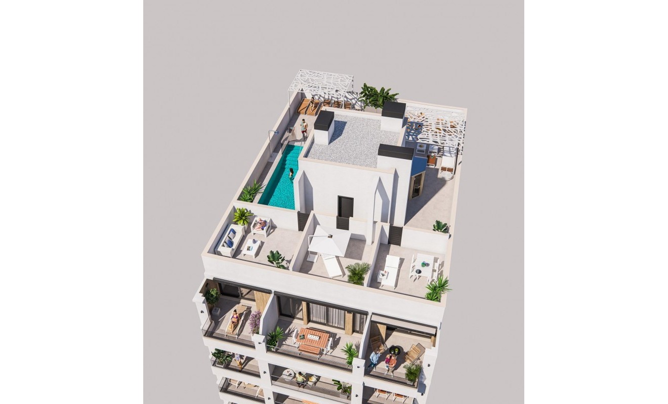 Nieuwbouw woningen - Penthouse - Torrevieja - Playa de El Cura