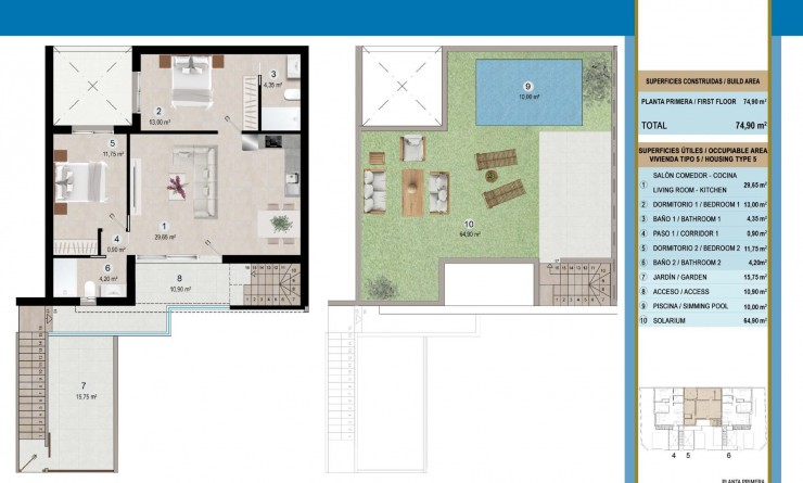 Nieuwbouw woningen - Bungalow - San Pedro del Pinatar - Lo pagan