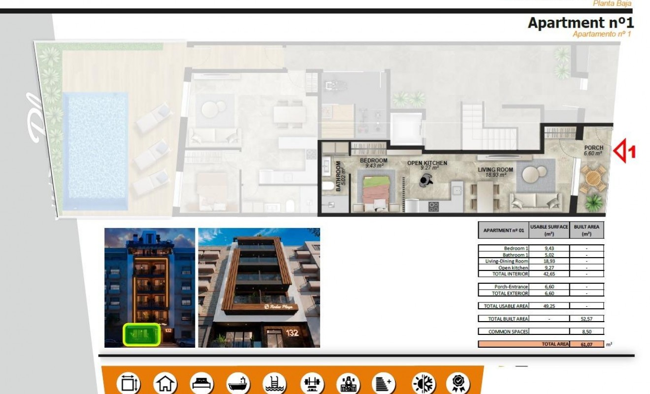 Nieuwbouw woningen - Appartement - Torrevieja - Playa de El Cura