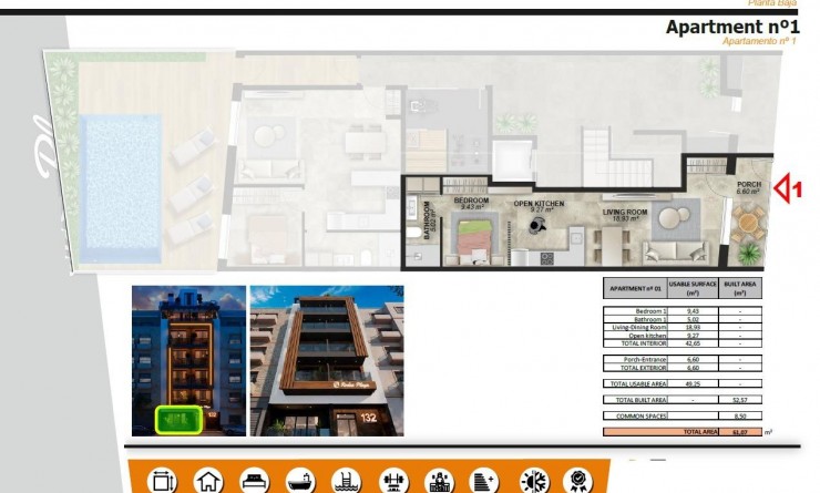 Nieuwbouw woningen - Appartement - Torrevieja - Playa de El Cura