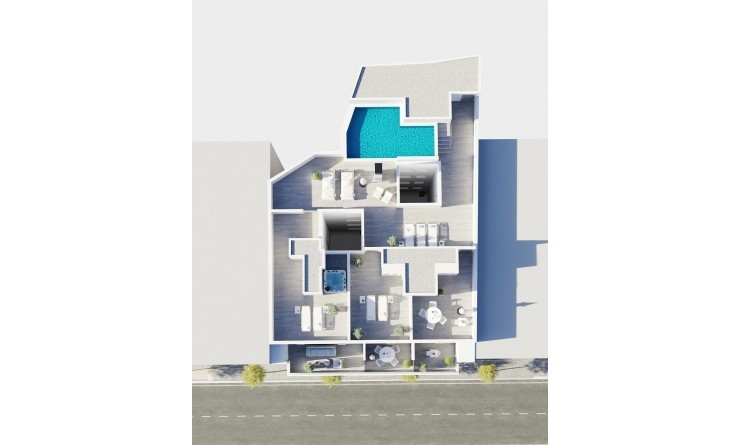 Nieuwbouw woningen - Penthouse - Torrevieja - Centro