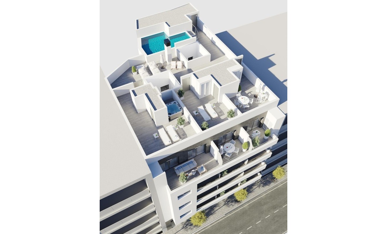 Nieuwbouw woningen - Penthouse - Torrevieja - Centro