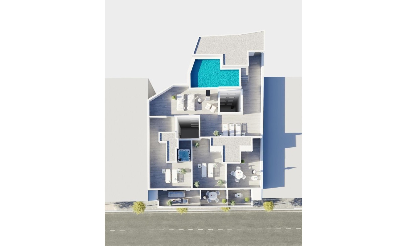 Nieuwbouw woningen - Penthouse - Torrevieja - Centro