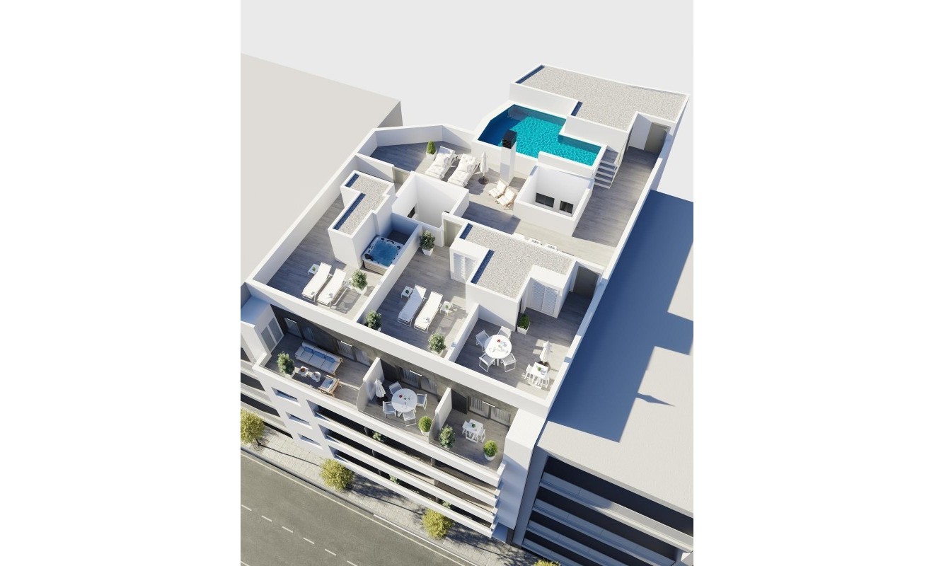 Nieuwbouw woningen - Penthouse - Torrevieja - Centro