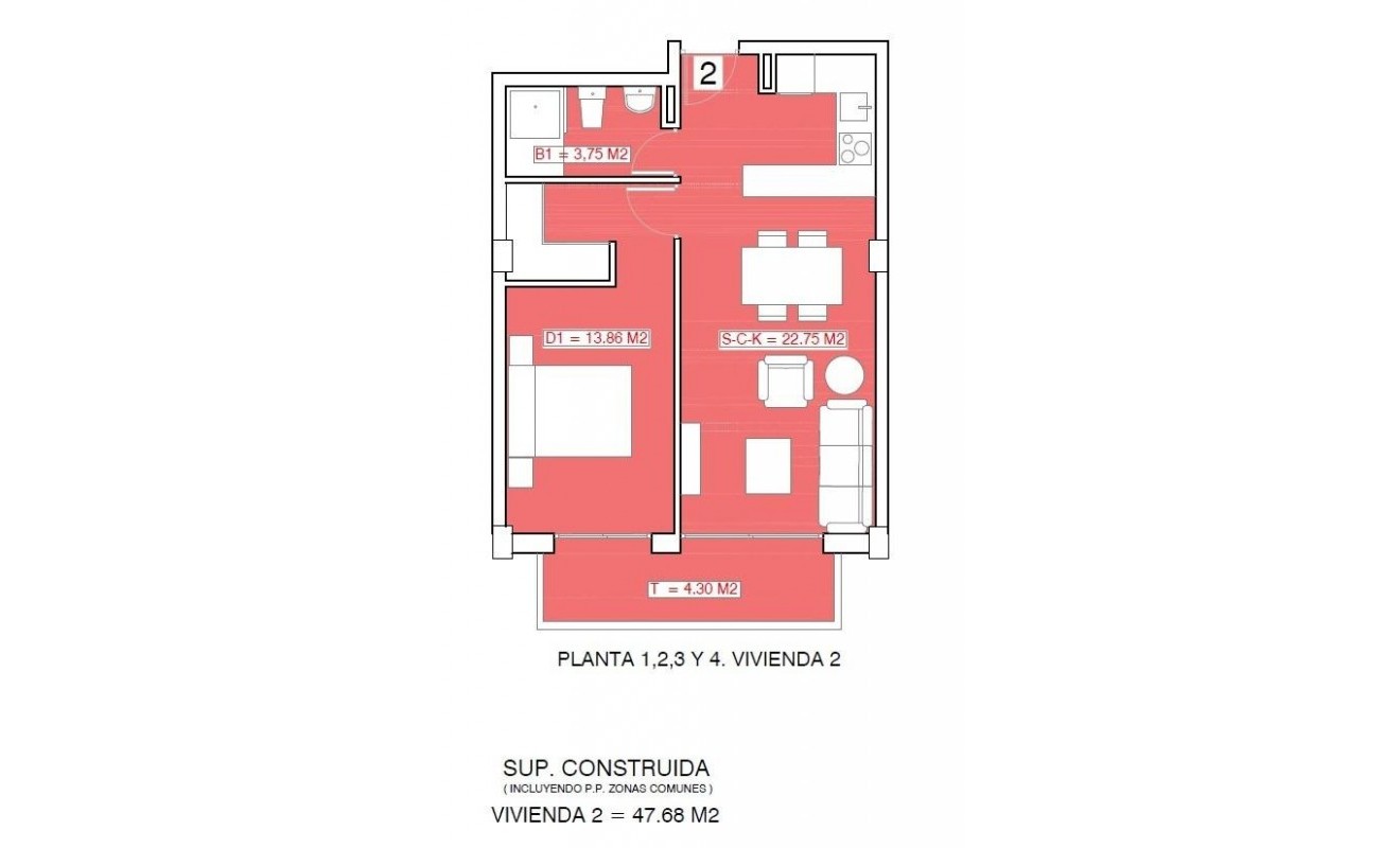 Nieuwbouw woningen - Appartement - Torrevieja - Playa El Acequión