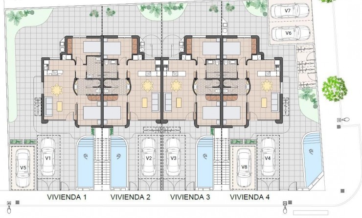 Nieuwbouw woningen - Bungalow - Pilar de la Horadada - pueblo