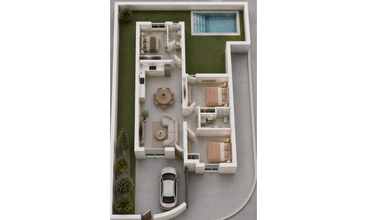 Nieuwbouw woningen - Town House - Mazarron - Country Club
