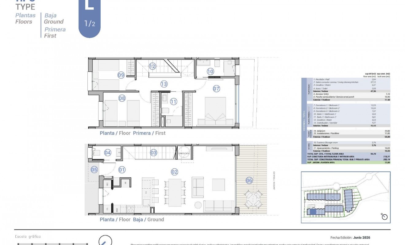 Nieuwbouw woningen - Town House - El Campello - Platja de L´Amerador