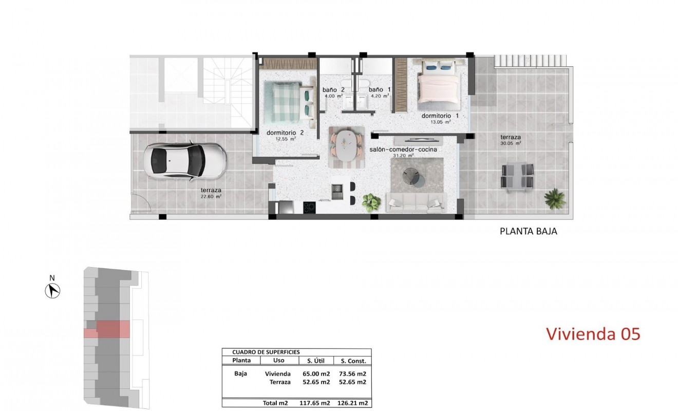 Nieuwbouw woningen - Bungalow - Pilar de la Horadada - pueblo