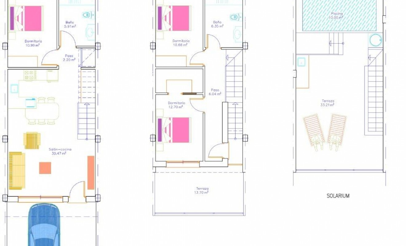 Nieuwbouw woningen - Town House - San Pedro del Pinatar - Pueblo