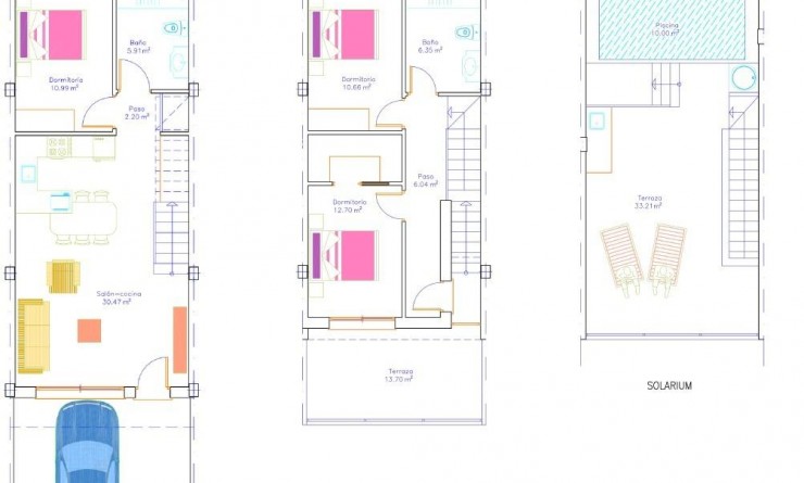 Nieuwbouw woningen - Town House - San Pedro del Pinatar - Pueblo