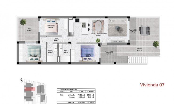 New Build - Bungalow - Pilar de la Horadada - pueblo